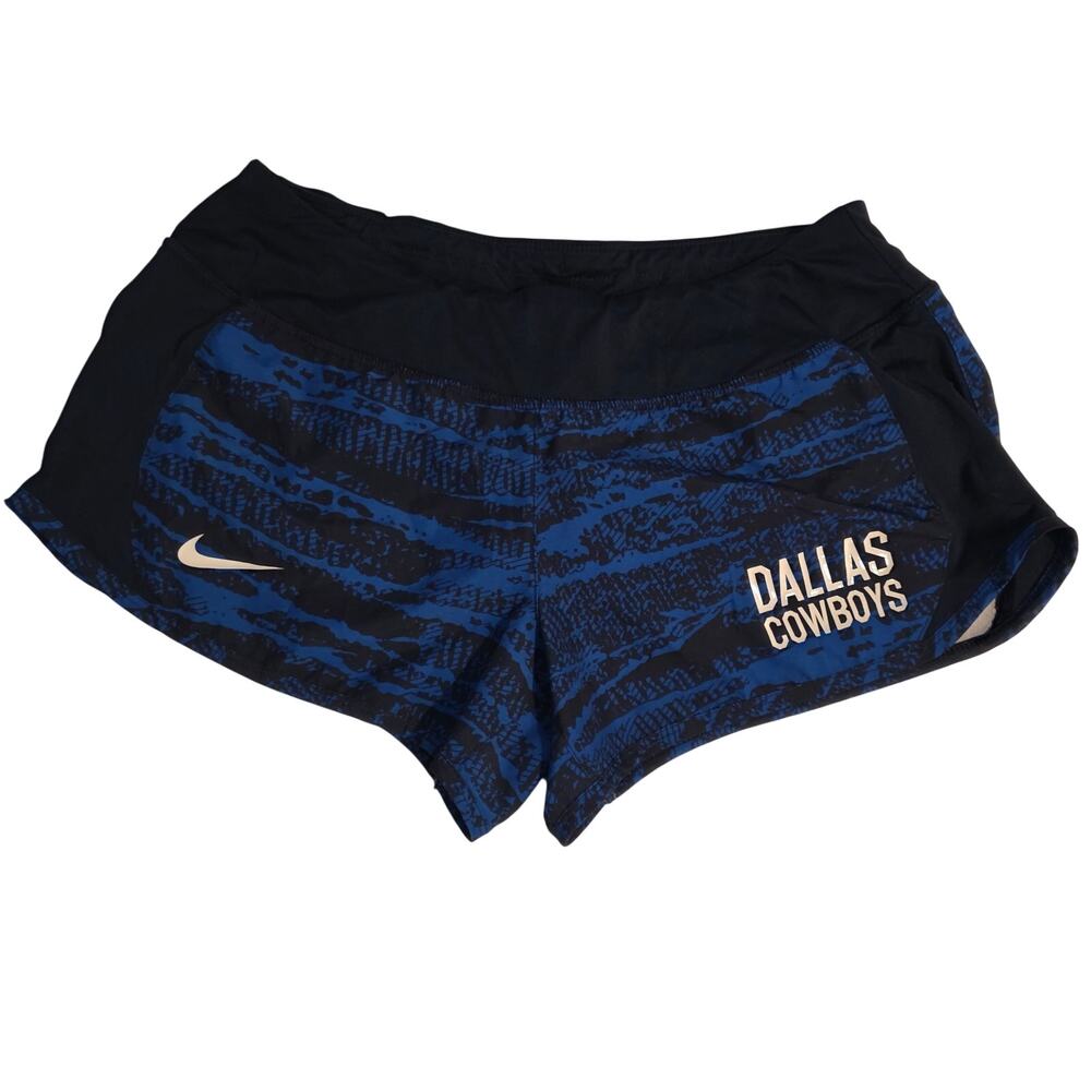 Nike NFL Dallas Cowboys Dri-FIT Running Shorts Blue Zebra Camo‎ Medium